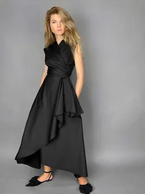Все товары \u003e Платье на запах без рукава (черный) купить в интернет-магазине