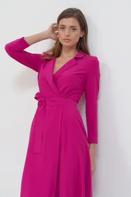 Платье на запах с поясом - купить в интернет-магазине женской одежды Natali  Bolgar