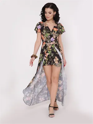 Женский комбинезон-платье с шортами TessDress 12856335 купить в  интернет-магазине Wildberries
