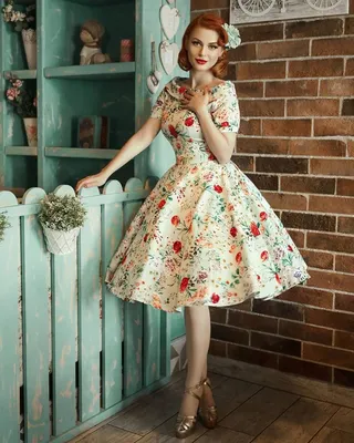 Платья в винтажном стиле - 63 photo