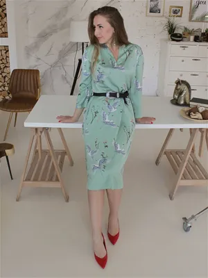 Платье в восточном стиле/с журавлями AELITA BIL 12980088 купить в  интернет-магазине Wildberries