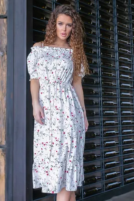 Платье с резинкой на талии в деревенском стиле ( цветочная феерия, 11), арт  199 заказать в интернет-магазине. Только качественные материалы и отличный  покрой!