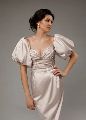 Платье с объемными рукавами — Ekaterina Simakova