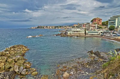 Обои Генуя, пляж, море, побережье, вода - картинка на рабочий стол и фото  бесплатно