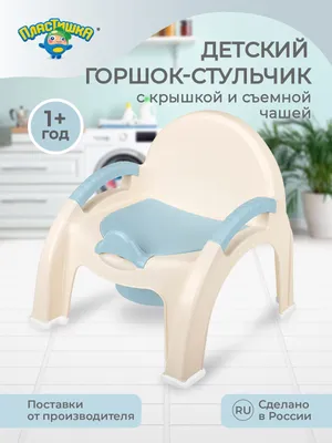 Горшок-стульчик (светло-голубой), 31*30*30 см, Пластишка — купить в  интернет-магазине OZON с быстрой доставкой