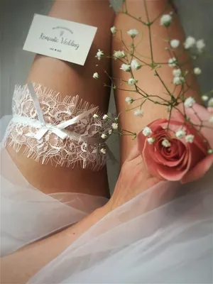 Свадебный аксессуар подвязка невесты из мягкого кружева Romantic Wedding  15686259 купить в интернет-магазине Wildberries