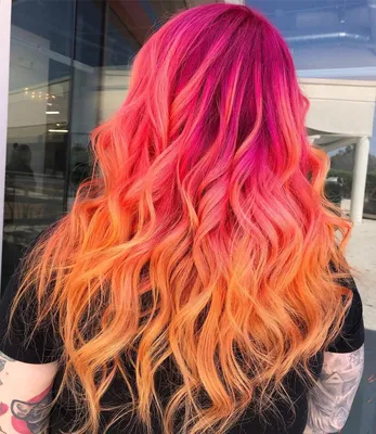 Покраска волос в яркие цвета - 88 фото