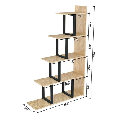 Стеллаж Перегородка L-160 Loft Design — Купить Недорого на Bigl.ua  (950259816)