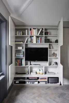 Стеллаж под телевизор – стильная экономия пространства