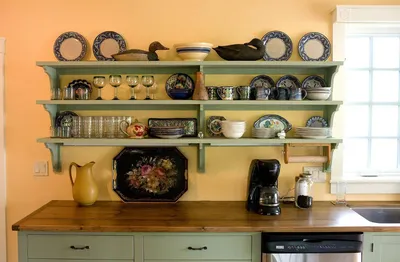 Навесные полки для кухни: правила выбора, делаем своими руками