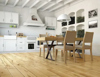 Лучший деревянный пол для кухни - archidea.com.ua