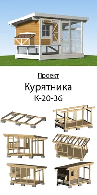 Проект курятника на 5-10 кур | Небольшие домики, Маленькие курятники,  Курятники