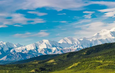 Обои снег, горы, природа, Аляска, США картинки на рабочий стол, раздел  пейзажи - скачать