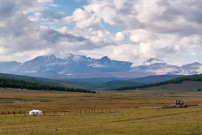 Типичные пейзажи монголии. горные склоны и долины. алтай, монголия |  Премиум Фото