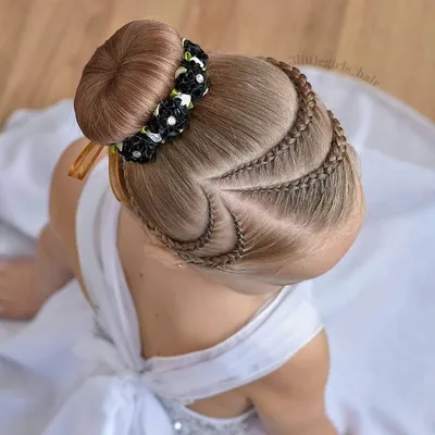 Детская бальная прическа на короткие волосы (55 фото)