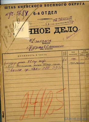 Джевага личное дело репрессированного подписи комкоров комдивов 1937 -  Военачальники СССР - SAMMLER.RU