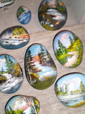 Разрисованные камни (20 фото) | Stone art, Painted rocks, Stone painting