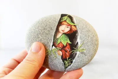 Разрисованные камни (20 фото) | Pebble art, Rock painting art, Stone art