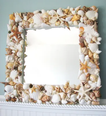 Рамка для фото из ракушек DIY seashell picture frame - YouTube