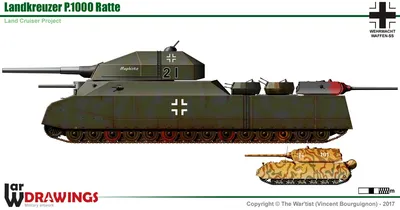 Немецкий \"Сухопутный крейсер\" Р-1000 Ratte (Крыса). - Альтернативная История