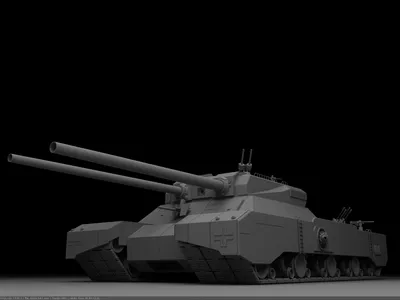 Фотография Танки Landkreuzer P.1000 Ratte 3д серые военные