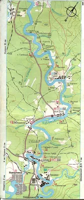 Карта реки Чусовой ⋅ Река Чусовая