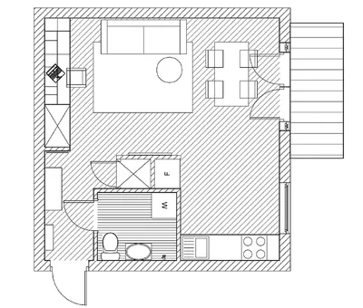 Планировка 1 комнатной хрущевки в доме серии 1-528