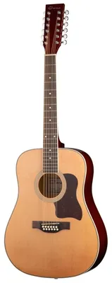 F64012-N Акустическая 12-струнная гитара, цвет натуральный, Caraya — купить  в интернет-магазине по низкой цене на Яндекс Маркете