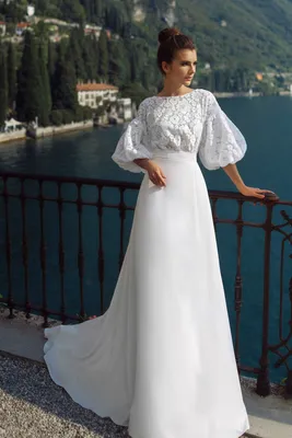 Свадебное платье ретро в стиле 80-x Infanta Jolie | Купить свадебное платье  в салоне Валенсия (Москва)