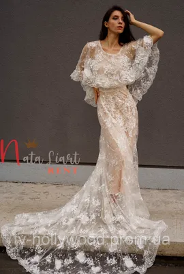 Дизайнерское кружевное свадебное платье с закрытыми плечами в винтажном  бохо ретро стиле для фотосессии на пра, цена 1200 грн — Prom.ua  (ID#1367862469)