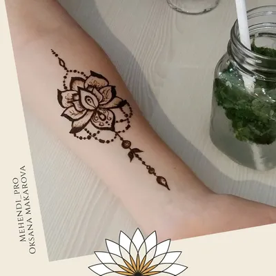 Мехенди. Mehendi. Henna | Временные татуировки, Эскизы татуировок хной,  Татуировка в виде лотоса