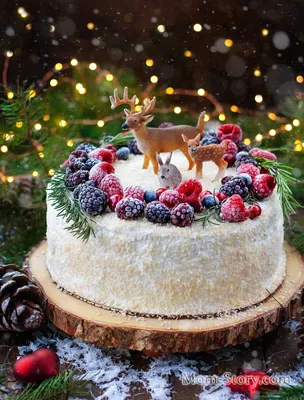 Торт Рождество Христово — на заказ по цене 950 рублей кг | Кондитерская  Мамишка Москва