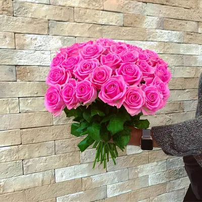 Букет 51 роза Аква купить за 7 250 руб. с круглосуточной доставкой по  Москве | Мосцветторг