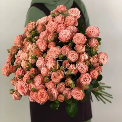 Купить «Кустовая роза «Мадам Бомбастик» (Madam Bombastic)» с доставкой в  Воронеже - «Pink flowel»