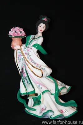 Гейша с розами \"Rose Princess\" by Lena Liu, Danbury Mint
