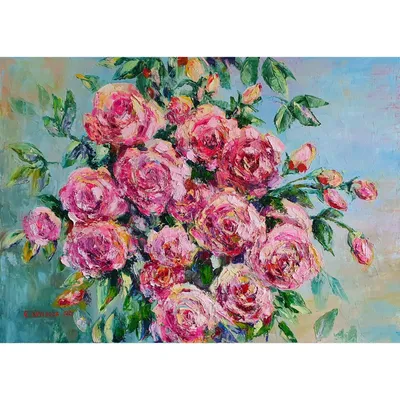 Купить картину Распустились розы в Москве от художника Круглова Ирина