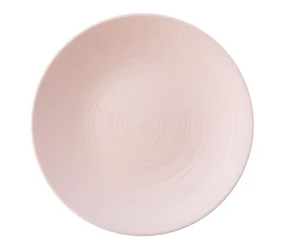 Plato Trinche Con Relieve de 27 cm | Soft Pink Rosa Mate – Anfora