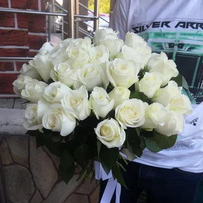 Букет белых роз - Flora Premium - Доставка Букетов на дом