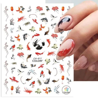 Натуральные ногти, гель, рыбки #камифубуки | Nails, Instagram posts, Beauty
