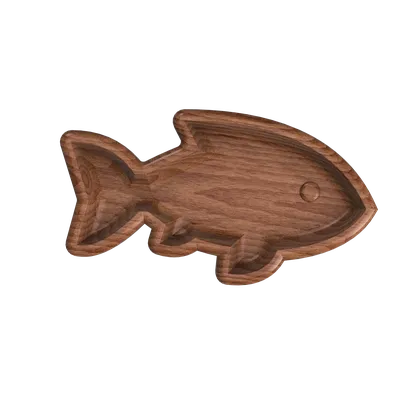Файл STL Рыбная тарелка・Дизайн 3D принтера для загрузки・Cults