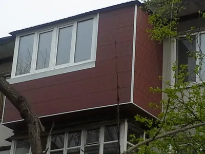 Внешняя отделка балкона « Остекление балконов « Окна-Плюс