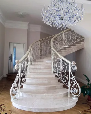 Кованые лестничные ограждения, перила в Красноярске