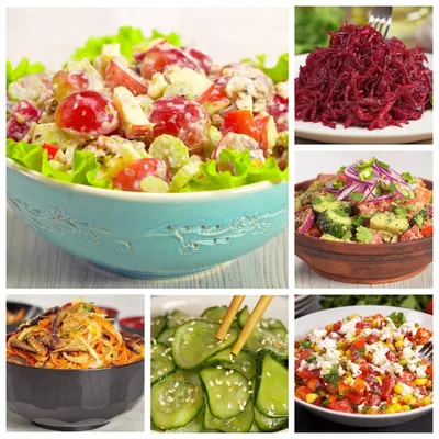 Вкусные и красивые салаты из овощей на новогодний стол. 10 рецептов для  праздника! | Всегда Вкусно! Видео рецепты | Дзен