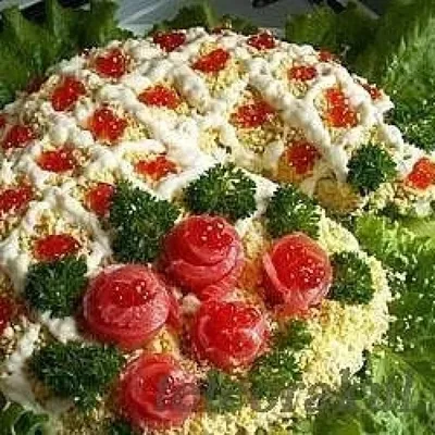 Шикарный салат на праздничный стол - 73 фото