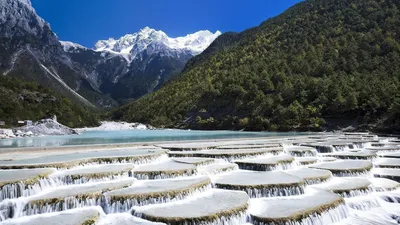 Водопад красивый синий - 60 фото