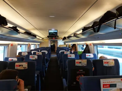 Скоростной поезд Сапсан - «Скоростной поезд Сапсан - как добраться из  Москвы в Санкт-Петербург за 4 часа с максимальным комфортом. Покажу детский  вагон» | отзывы