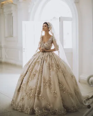 Свадебное платье в стиле принцесса (56 фото)