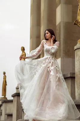 Свадебное платье из фатина Secret Sposa Rumy | Купить свадебное платье в  салоне Валенсия (Москва)