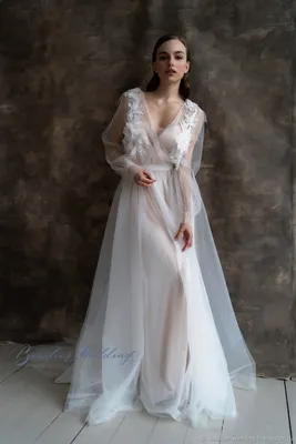 Свадебное платье из фатина Wendi – купить онлайн на Ярмарке Мастеров –  O0DDABY | Платья свадебные, Санкт-Петербург