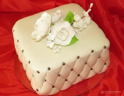 Свадебные торты одноярусные красивые - 90 фото